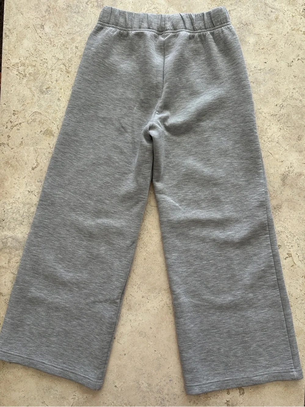 Old Navy Light Gray Kids Wide-Leg Sweatpants